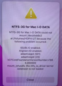 NTFS-3G for Mac I-O DATA